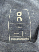 ON RUNNING MEN'S ON-T SHORT SLEEVE SHIRT - SIZE: MEN S - NAVY - Brand New
