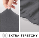 J&V TEXTILES SUPER STRETCH SOFA SLIPCOVER SPANDEX NON SLIP SOFT COUCH SOFA -GRAY - Like New