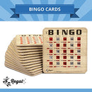 Regal Bingo Bulk Bingo Cards with Sliding Windows - 100 Pack, Woodgrain - Brand New