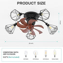 OSGNER Ceiling Fans with Lights Low Profile Lighting Ceiling Fans - Brand New
