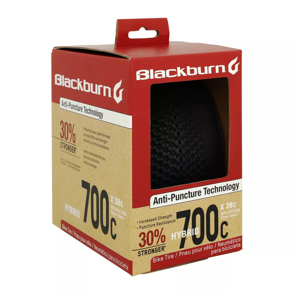 BLACKBURN HYBRID BIKE TIRE 700C, REPLACED 32-45MM TIRES - BLACK - Brand New