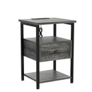 Ecoprsio Nightstand Set of 2, Nightstands with USB Port, Modern, B09FS5GVWQ - Like New