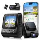 JZONES 4K + 1080P FHD Dash Cam Front and Rear, Dual Dash Camera - Black - Like New