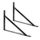 AMAZON BASICS SHELF BRACKETS L20" X H13" 10 PACK METAL BRACKETS AB5501 - BLACK - Like New