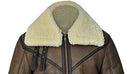William Jacket Men's Distress RAF Aviator B3 Bomber Real Shearling X-Large - Brand New
