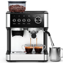 Joy Pebble 15 Bar Espresso Machine with Grinder & Milk Frother, - Scratch & Dent