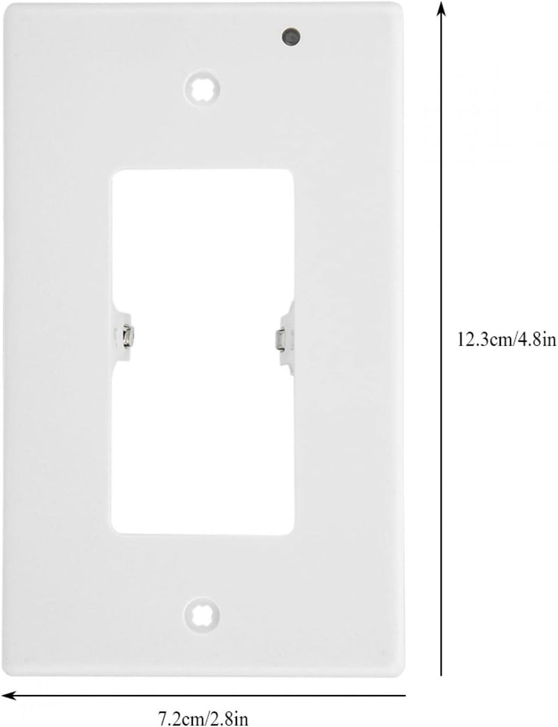 NIKOU LIGHT SENSOR WALL OUTLET COVER SOCKET PLATE LED NIGHT LIGHT 5 PACK - WHITE - Like New