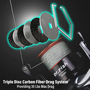 Dr.Fish Darkness Spinning Reel Saltwater 9+1 Stainless BB 35lb Drag 9000 - Brand New