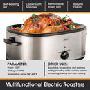 Sunvivi Roaster Oven, 18 Quart Electric Roaster Oven - SILVER Like New