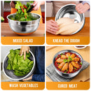 TINANA MIXING BOWLS WITH LIDS: STAINLESS STEEL MIXING BOWLS SET - MULTICOLOR - Brand New