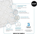 SIMPLY FILTERS 11.75X23.75X1 MERV 8, MPR 600, AC FURNACE HVAC AIR FILTER - Brand New