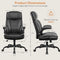 BESTGLORY OFFICE CHAIR FLIP UP ARMS EXECUTIVE LEATHER OFFICE CHAIR - BLACK - Like New