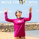 7158 Kanu Surf Womens Keri Long-Sleeve UPF 50+ Rashguard Purple L - Like New