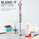 DASH CHEF SERIES IMMERSION HAND BLENDER 5 SPEED STICK BLENDER BLADES - PINK - Like New