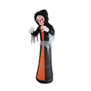 A HOLIDAY COMPANY PUMPKIN HOLLOW 12' LED LIGHTED INFERNO REAPER HALLOWEEN BLACK - Like New