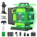 GIBIMOFI 16 LINE LASER LEVEL 360 SELF LEVELING 4X360°PROFESSIONAL 4D GREEN - Like New