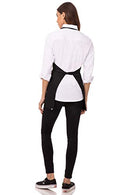 CHEF WORKS UNISEX THREE POCKET APRON, PLUS SIZE, SIZE: MEN XL WOMEN XL - BLACK - Like New