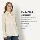 AMAZON ESSENTIALS DEMI'S PICK WOMEN'S OVERSIZED-FIT COTTON SIZE M - CREAM - Brand New