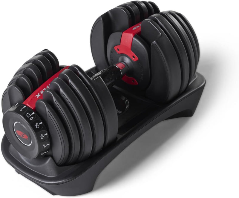 BOWFLEX SELECTTECH DUMBBELL, SINGLE, ADJUSTABLE 5 TO 52.5 LB - BLACK - Brand New