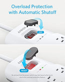 ANKER A9181 POWER STRIP SURGE PROTECTOR WITH USB, 6FT, 8 OUTLETS, 2 USB PORTS - Like New