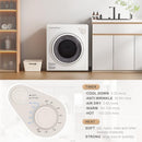 Elevon Portable Clothes Dryer 1350W, Compact Dryer 5 Drying Modes, 2.6 Cu.Ft - Like New