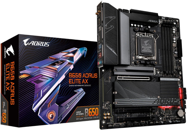 GIGABYTE B650-AORUS-ELITE-AX AM5 LGA 1718 AMD ATX GAMING MOTHERBOARD DDR5 M.2 New