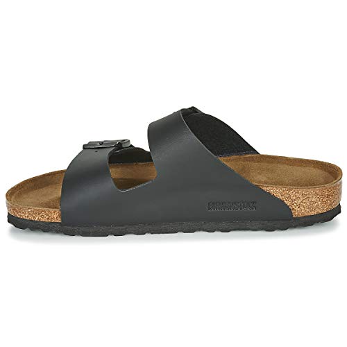 0051793 Birkenstock Arizona Unisex Sandals, Black Narrow, Size 6 - Like New