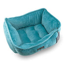 NANDOG Cloud Cat/Dog Bed Small to Medium Breeds, 25”x21”x10” (B09323L6Z3) - Turq - Brand New