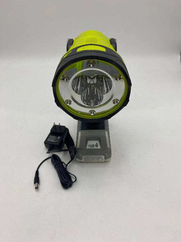 Sun Joe 24V Cordless 1500 Max LED Flashlight Kit 24V-1500FL-LTE-P1 - GREEN Like New