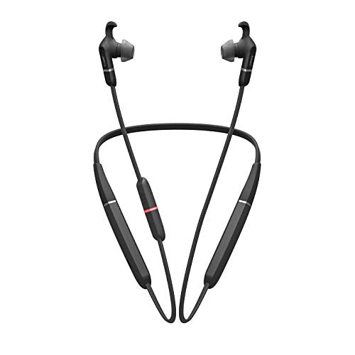 JABRA EVOLVE 65E WIRELESS NECKBAND HEADSET LINK 370 MS-OPTIMIZED  - BLACK - Like New