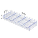 JIESITE CLEAR ACRYLIC POKER CHIP RACK WITHOUT LID CASINO POKER CHIP TRAY RACK - Like New