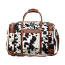 Myra Grand Hairon Traveller Bag 22.5x10.5" Cow Print Purses for Women - Brand New