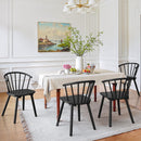 LUE BONA Black Dining Chairs Set of 4, Farmhouse Wood Dining - Scratch & Dent