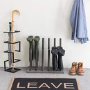 MYGIFT WOOD BOOT RACK ORGANIZER TALL BOOT HOLDER 6 PAIRS HOM1688 - GRAY - Like New