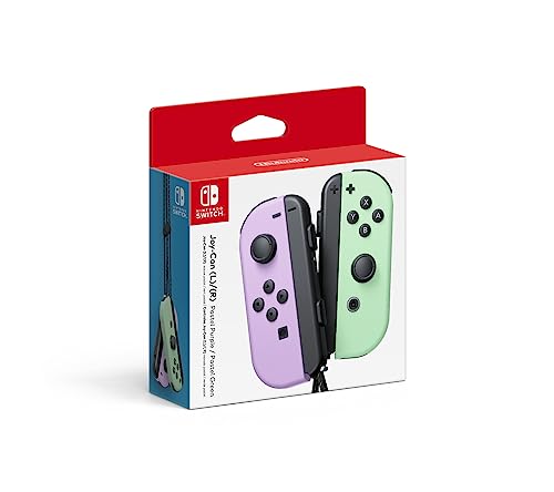 NINTENDO JOY-CON (L)/(R) - PASTEL PURPLE/PASTEL GREEN - Like New