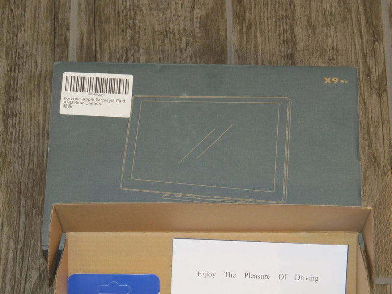 AUTOFATHER 9" WIRELESS APPLE CARPLAY ANDROID AUTO DASH CAM CAMERA 4K - BLACK - Like New