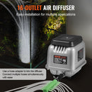 VEVOR LINEAR AIR PUMP, 109L/MIN AIR FLOW SEPTIC AERATOR PUMP - GRAY - Like New
