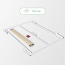 NOVILLA 14" BED FRAME QUEEN SIZE METAL BED FRAME WITH STORAGE NV0BFW03-Q WHITE - Like New