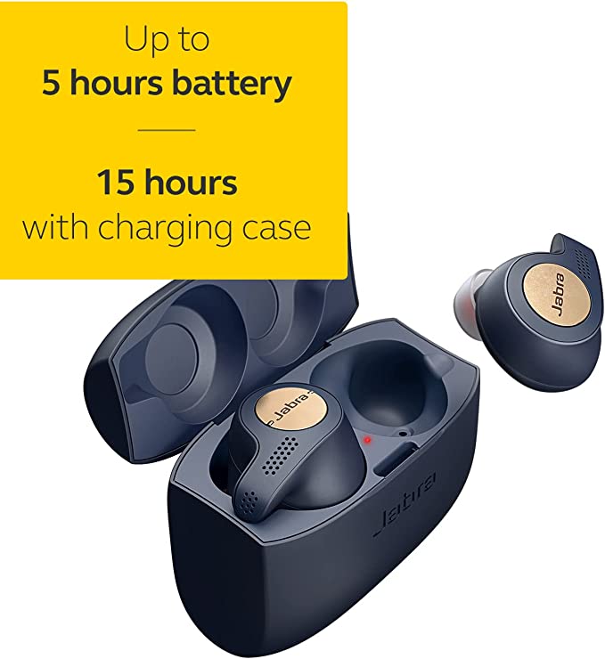 Jabra Elite 65t True Wireless Earbud Charging Case 100-99010000-02 - Copper Blue Like New