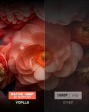 VOPLLS 360°Adjustable Stand & Auto Focus Keystone Mini Projector - BLACK - Like New