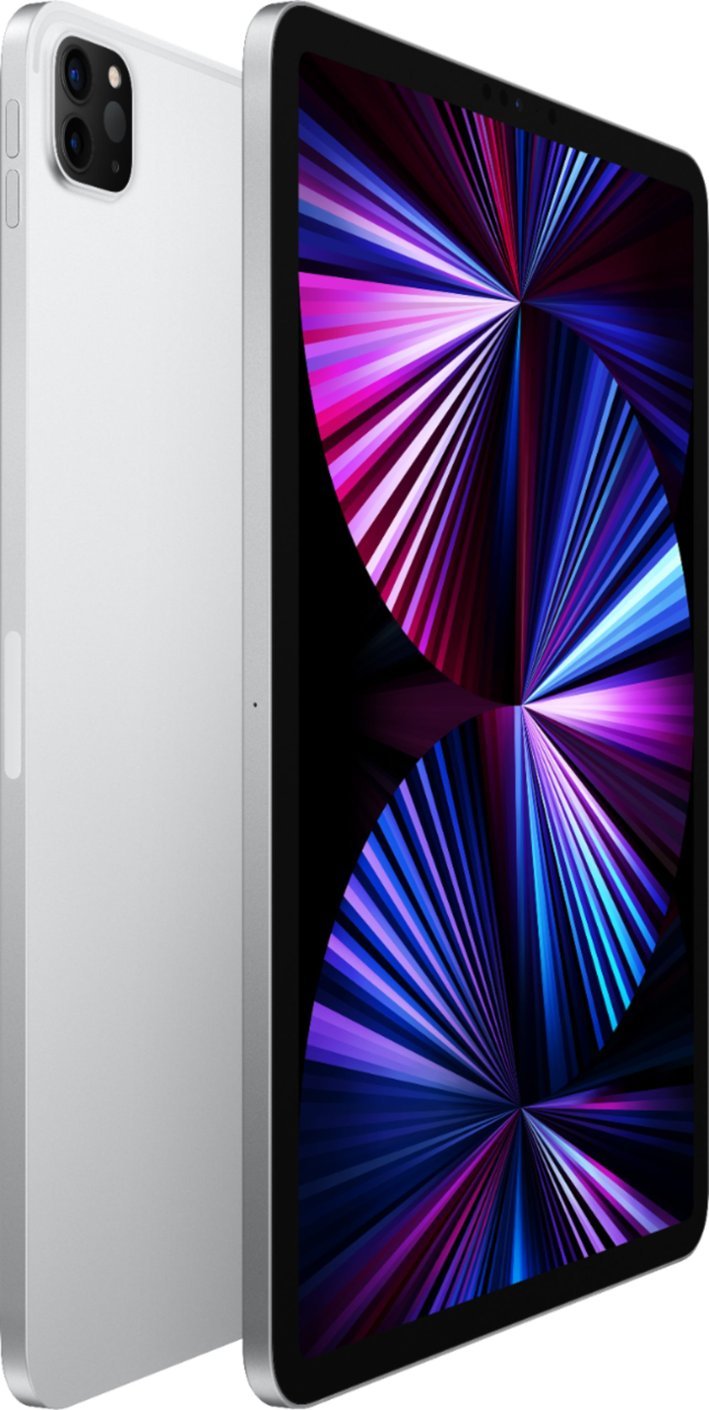 For Parts: APPLE IPAD PRO 11" 3RD GENERATION 1TB - WIFI MHR03LL/A - SILVER - CRACKED SCREEN