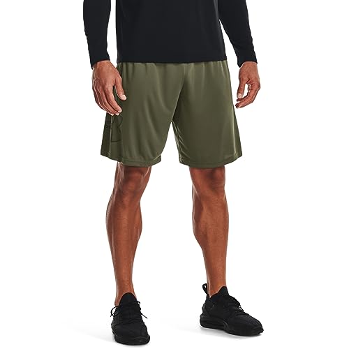 UNDER ARMOUR MEN'S TECH GRAPHIC SHORTS XL MARINE OD GREEN/BLACK - Like New