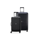 DELSY PARIS TURENNE HARDSIDE LUGGAGE SPINNER WHEELS 2-PIECE SET 19/27 - BLACK - Brand New