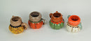 Johanna Parker Harvest Critters Set of 4 Mugs Vintage Style Fall Holiday Coffee - Brand New