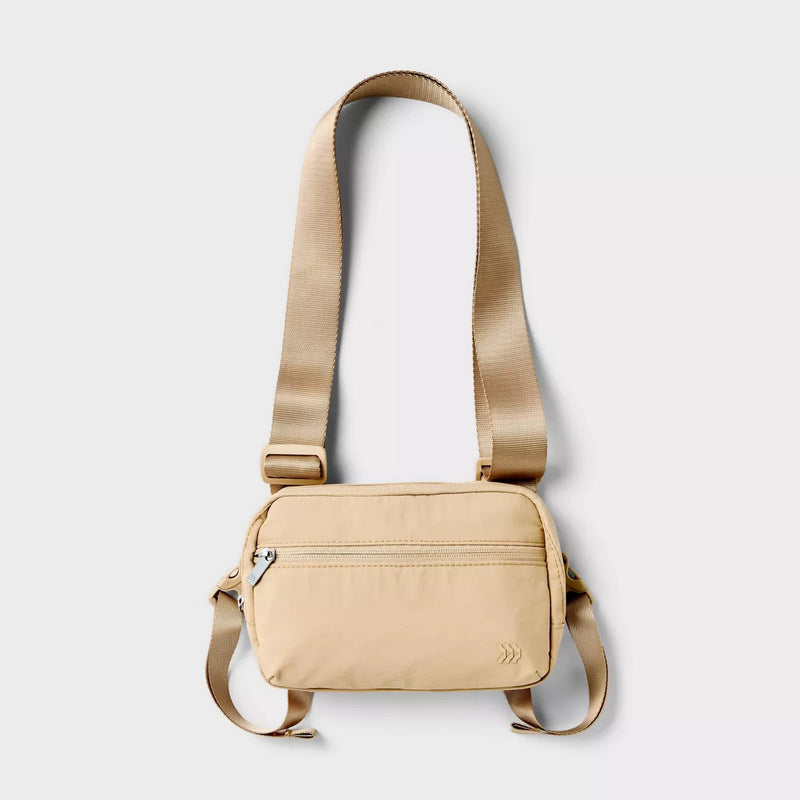 ALL IN MOTION YOGA MAT CARRIER BUCKLE CLOSURE, RECYCLED NYLON - CREAM - Like New