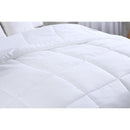 BIBB HOME GOOSE DOWN ALTERNATIVE COMFORTER, QUEEN SIZE - WHITE - Like New