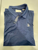ORIGINAL PENGUIN SHORT SLEEVE 2 BUTTON POLO - SIZE: MEN XL - BLUE - Like New
