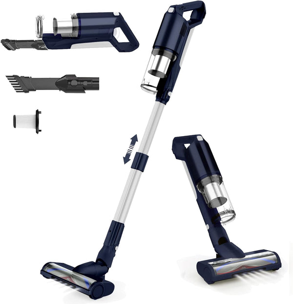Whall 25Kpa 280W 4 in 1 Cordless Stick Vacuum Cleaner EV-691 - BLUE/SILVER Like New