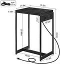Nightstands Set of 2 with Charging Station, 2 Tier End Table, 2 PCS B0BRLS2RQ5 - Brand New