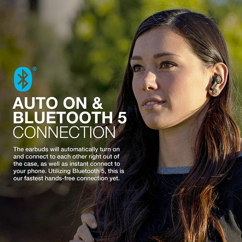 JLab JBuds Air Executive True Wireless Bluetooth Earbuds Case Black Like New